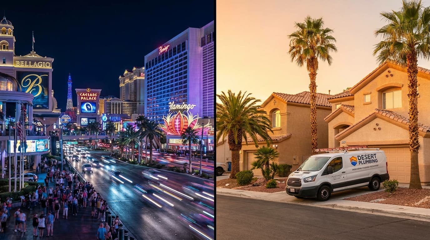Las Vegas Strip tourist area versus Henderson residential neighborhood — why local SEO strategy differs